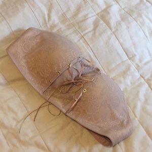 Lace Up Strapless Bra